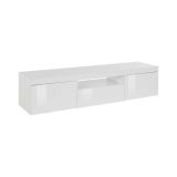 Mobile TV bianco 160x40x35h cm 3 ante - Edoarda
