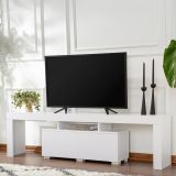 Mobile TV bianco 180x31x50h cm 2 ante - Andarna