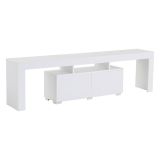 Mobile TV bianco 180x31x50h cm 2 ante - Andarna
