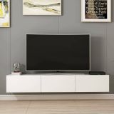 Mobile TV bianco 180x32x30h cm 3 ante - Barzago