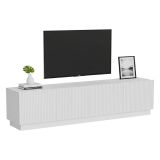 Mobile TV bianco 200x40x48h cm 4 ante - Macherio
