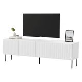 Mobile TV bianco 200x42x52h cm 4 ante - Priocca