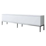 Mobile TV bianco e argento 180x30x47h cm modulabile - Espero