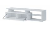 Mobile TV bianco e bianco lucido 160x38x41h cm in legno - Gisella