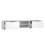 Mobile TV bianco lucido 172x39x33h cm in legno - Ammiro