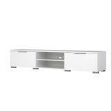 Mobile TV bianco lucido 172x39x33h cm in legno - Ammiro