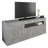Mobile TV cemento 138x42x56h cm 3 ante - Iole
