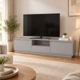 Mobile TV grigio 160x29x42h cm 3 ante - Morrigan