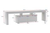 Mobile TV grigio 180x31x50h cm 2 ante - Andarna