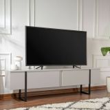 Mobile TV grigio e nero 180x29x50h cm 2 ante - Lilith