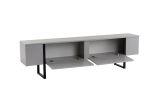 Mobile TV grigio e nero 180x29x50h cm 2 ante - Lilith