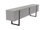 Mobile TV grigio e nero 180x29x50h cm 2 ante - Lilith
