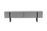 Mobile TV grigio e nero 180x29x50h cm 2 ante - Lilith