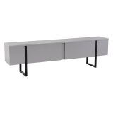 Mobile TV grigio e nero 180x29x50h cm 2 ante - Lilith