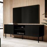 Mobile TV nero 150x42x52h cm 3 ante - Molini