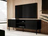 Mobile TV nero 150x42x52h cm 3 ante - Molini