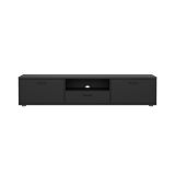 Mobile TV nero 177x39x38h cm 2 ante e 1 cassetto - Giaele