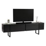 Mobile TV nero 180x29x50h cm 2 ante - Lilith