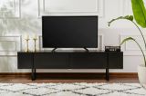 Mobile TV nero 180x29x50h cm 2 ante - Lilith