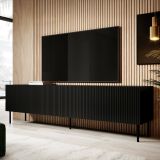 Mobile TV nero 200x42x52h cm 4 ante - Priocca