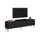 Mobile TV nero 200x42x52h cm 4 ante - Priocca