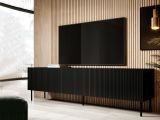 Mobile TV nero 200x42x52h cm 4 ante - Priocca