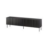 Mobile TV nero 200x42x60h cm 4 ante - Sospiro