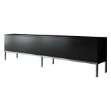 Mobile TV nero e argento 180x30x47h cm modulabile - Espero