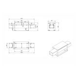 Mobile TV nero e oro 160x46x49h cm in legno - Jo