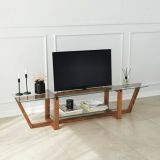 Mobile TV noce 158x35x35h cm in legno - Arienzo