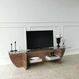 Mobile TV noce 158x35x40h cm in legno - Kasuga