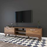 Mobile TV noce 180x35x48h cm 2 ante - Avir