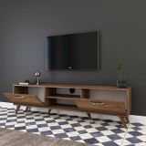 Mobile TV noce 180x35x48h cm 2 ante - Avir