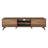 Mobile TV noce 180x35x48h cm 2 ante - Avir