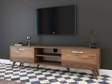 Mobile TV noce 180x35x48h cm 2 ante - Avir