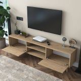 Mobile TV noce 180x35x48h cm modulabile - Messalina