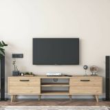 Mobile TV noce 180x35x48h cm modulabile - Messalina