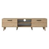 Mobile TV noce 180x35x48h cm modulabile - Messalina
