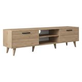 Mobile TV noce 180x35x48h cm modulabile - Messalina