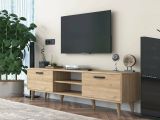 Mobile TV noce 180x35x48h cm modulabile - Messalina