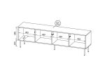 Mobile TV noce 190x40x58h cm 4 ante - Marea