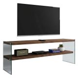 Mobile TV noce scuro 120x35x45h cm in legno - Italia
