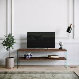 Mobile TV noce scuro 120x35x45h cm in legno - Italia