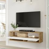 Mobile TV quercia e bianco 100x31x29h cm in legno - Iva