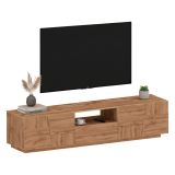 Mobile TV rovere 220x44x46h cm 4 ante e 1 cassetto - Maestrale