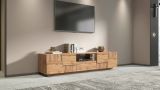 Mobile TV rovere 220x44x46h cm 4 ante e 1 cassetto - Maestrale