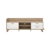 Mobile TV rovere e bianco 181x51x61h cm 2 ante e 1 cassetto - Agathis