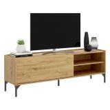 Mobile TV rovere nodi 155x43x47h cm modulabile - Allesia