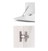 Mobile TV rovere nodi e bianco 139x42x53h cm 2 ante - Kunzite