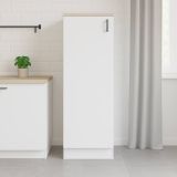 Mobile verticale 60x148h cm bianco e rovere - Aveny